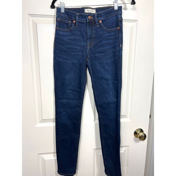 Madewell Mid Rise Skinny Jeans Larkspur Wash TENCEL Denim Cooler Weather - Picture 2 of 10